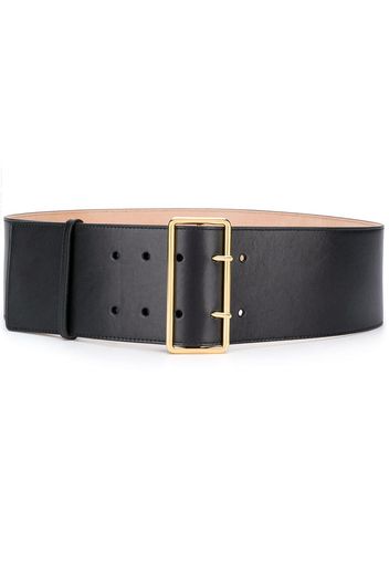 Alexander McQueen wide waist belt - Black