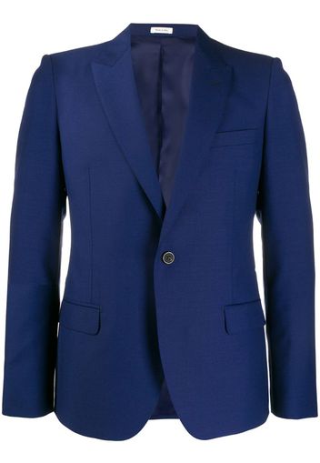 slim-fit single-breasted blazer