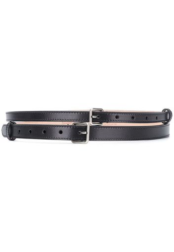 double buckle belt