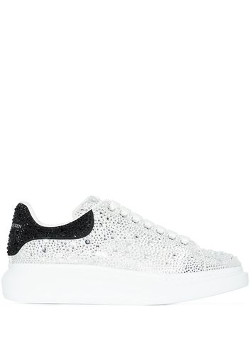 Alexander McQueen Oversized crystal-embellished sneakers - White