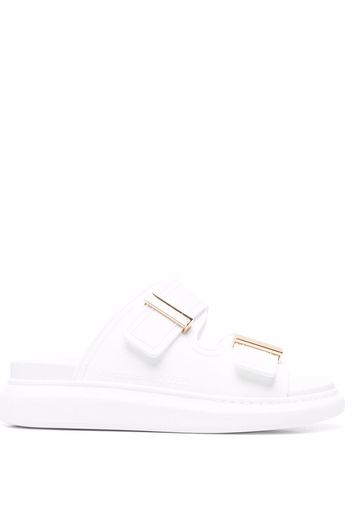 Alexander McQueen Hybrid flatform sandals - White