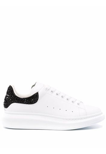 Alexander McQueen Oversized crystal-embellished sneakers - White