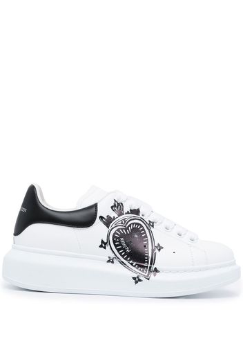 Alexander McQueen Oversized sole leather sneakers - White