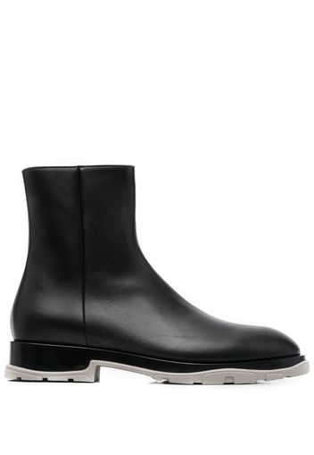 Alexander McQueen ankle-length leather boots - Black