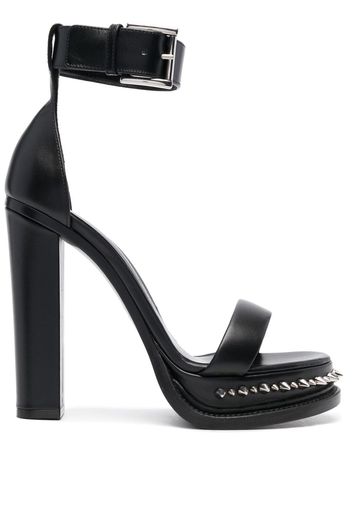 Alexander McQueen spiked-sole high-heel sandals - Black