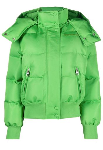 Alexander McQueen hooded puffer jacket - Green