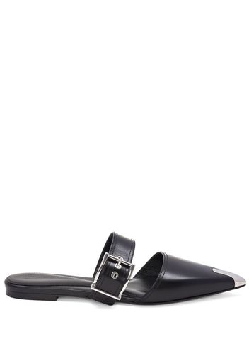 Alexander McQueen buckle-detail leather pumps - Black