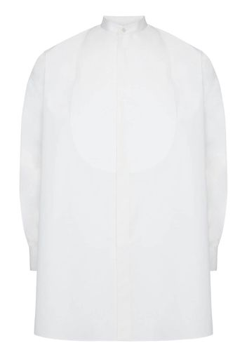 Alexander McQueen collarless long-sleeved shirt - 9000 -WHITE