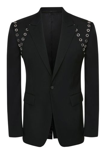 Alexander McQueen eyelet harness tailored blazer - Black