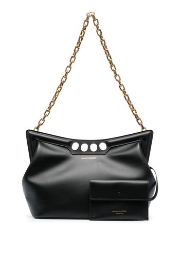 Alexander McQueen The Peak leather shoulder bag - Black