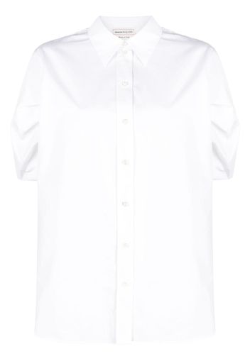 Alexander McQueen puff-sleeve cotton shirt - White