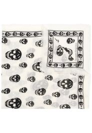 Alexander McQueen skull print scarf - White