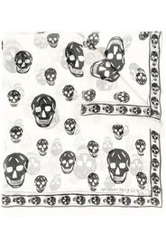 Alexander McQueen all-over skull print scarf - White