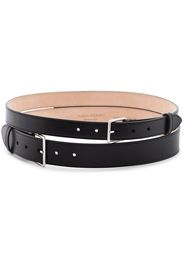 Alexander McQueen black double leather belt