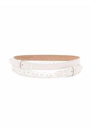 Alexander McQueen double-chain belt - White