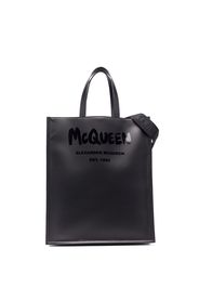 Alexander McQueen logo-print tote bag - Black