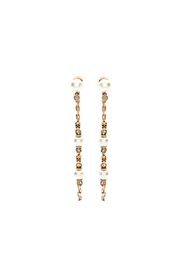 Alexander McQueen skull chain drop earrings - Gold