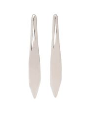 Alexander McQueen skull fastening polished-finish earrings - Silver