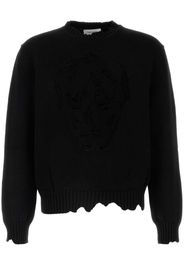 Alexander McQueen Distressed Skull sweater - Black