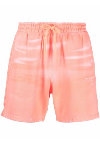 Alexander Wang tie-dye cotton track shorts - Pink