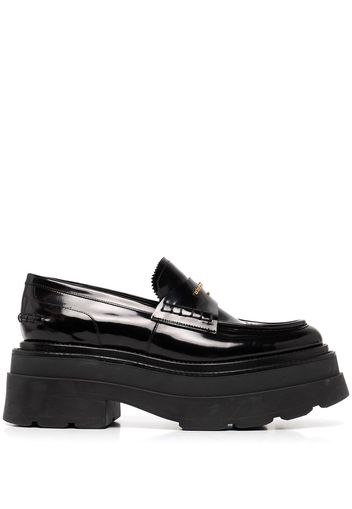 ALEXANDER WANG chunky sole leather loafers - Black