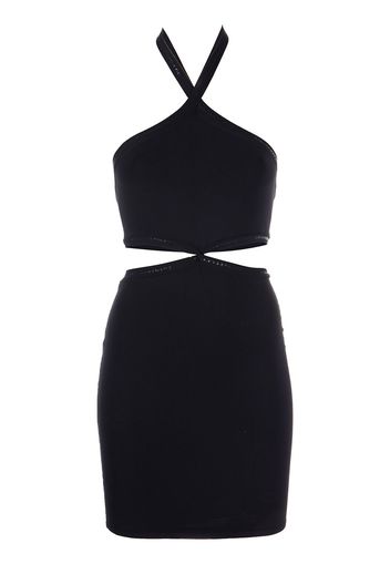 Alexander Wang halterneck cut-out mini dress - Black