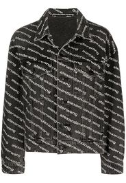 all-over logo-print jacket