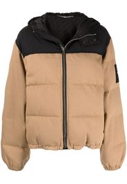 Alexander Wang logo-patch puffer jacket - Neutrals