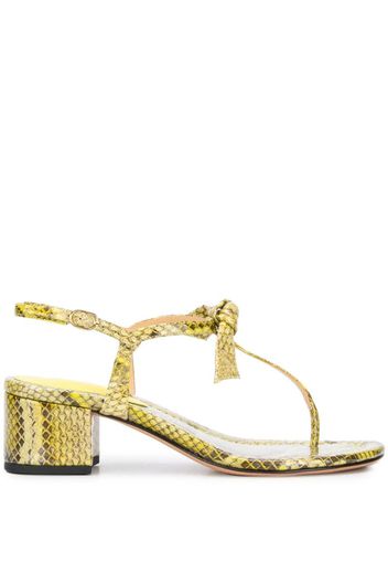 Clarita snake-effect sandals