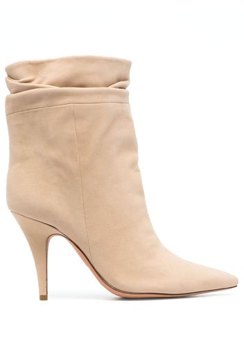 Alexandre Birman gathered leather boots - Neutrals