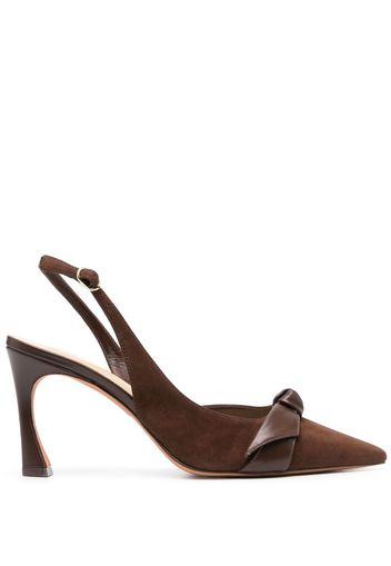 Alexandre Birman bow-detailing leather pumps - Brown