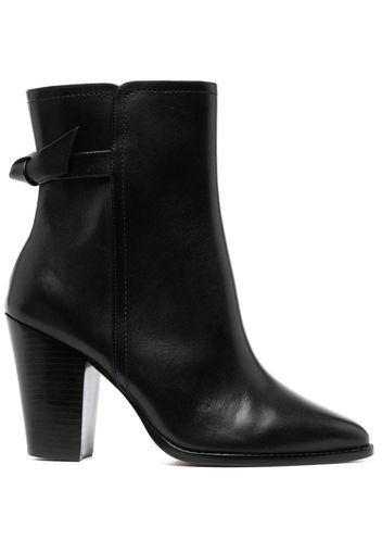 Alexandre Birman 95mm pointed-toe leather ankle boots - Black