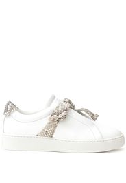 Alexandre Birman Jungle snake-trimmed sneakers - White