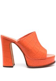 Alexandre Birman Lavinia 120mm block sandals - Orange