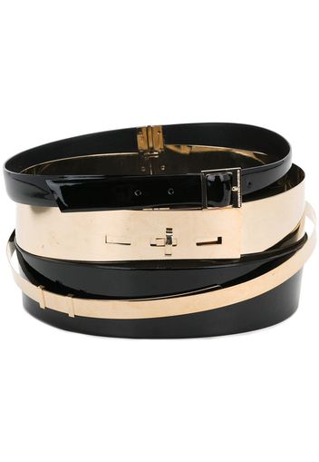 Alexandre Vauthier multi layer belt - Black