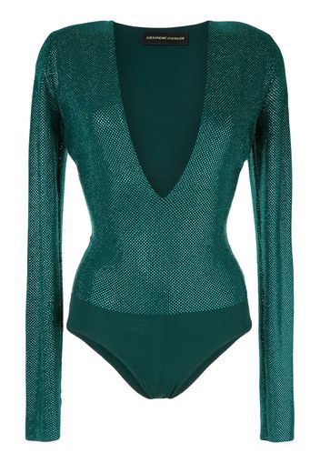 Alexandre Vauthier plunge bodysuit - Green