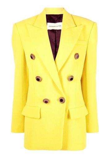 ALEXANDRE VAUTHIER double-breasted wool blazer - LEMON