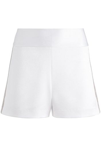 alice + olivia Donald crystal-embellished shorts - WHITE