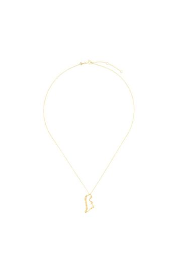 9kt yellow gold Dino necklace