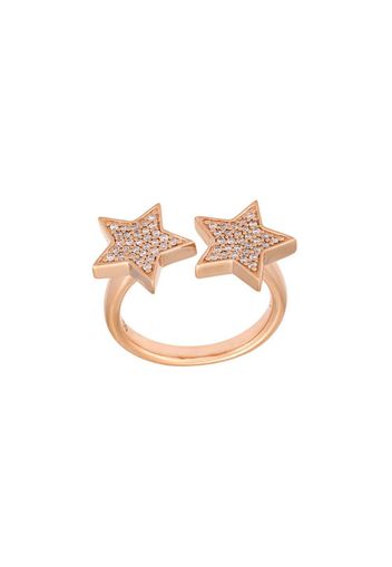 'Stasia' double diamond star ring