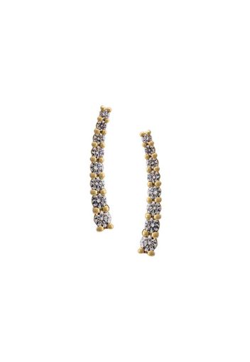 18kt gold DASHA slider diamond earrings