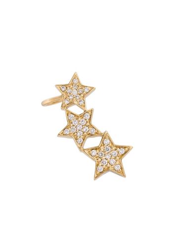 Stasia diamond triple star ear cuff