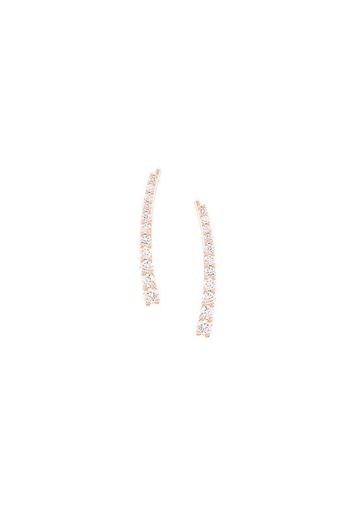 18kt gold DASHA SUPER FINE diamond cuff earrings