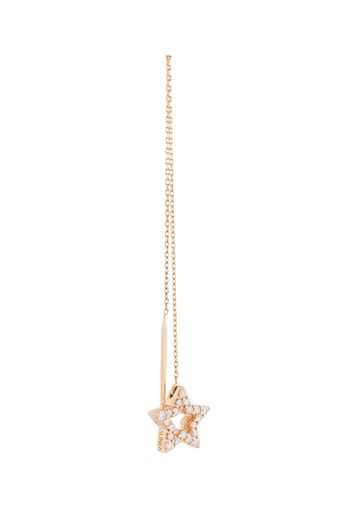 18kt rose gold STASIA Thread diamond earring