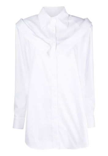 Almaz double-collar long-sleeve shirt - White