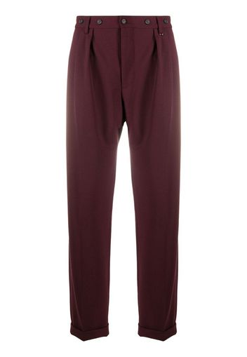 HIGH WAIST RELAXED TROUSER WINE