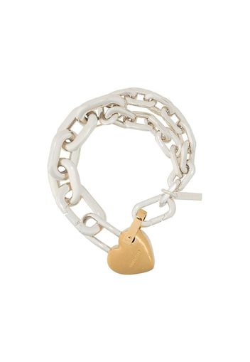 heart padlock bracelet