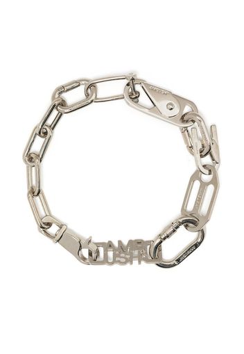 AMBUSH logo chain-link bracelet - Silver