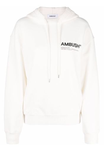 AMBUSH Workshop logo-print hoodie - Neutrals