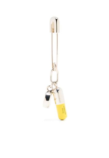 AMBUSH Pill charm earring - Silver